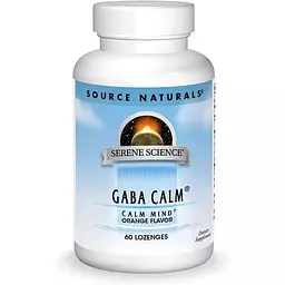 Амінокислота Serene Science GABA Calm, 60 льодяників Апельсин Source Naturals fit0018756