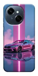 TPU чехол Demsky Pink neon car для TECNO Spark Go 1