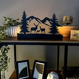 Свічник Nice & Cozy Deer family на 4 свічки чорний - мініатюра 2
