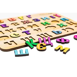 Розвиваюча іграшка PuzzleOK Абетка Арт-11229, 33 елемента A4 дерев'яна - мініатюра 3