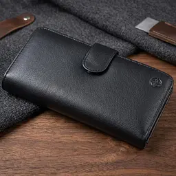 Вертикальне портмоне Tony Perotti з натуральної шкіри Cortina 5074 nero (90239) Чорне - мініатюра 7