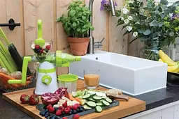 Соковижималка cоковитискач ручний шнековий багатофункціональний Guoyuan XD Design Manual Slow Juicer, Meileyi Салатовий 84797 - мініатюра 8