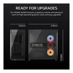 Корпус для ПК Corsair FRAME 4500X RS-R ARGB Tempered Glass Black (CC-9011314-WW) - мініатюра 2