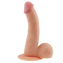 Вагінальний фалоімітатор Lovetoy The Ultra Soft Dude 20 см тілесний - мініатюра 3