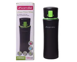 Спортивна пляшка Kamille, 500 мл, червоний (KM-2066-RD) - мініатюра 4