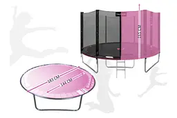 Батут із внутрішньою сіткою THUNDER OUTSIDE PRO 6FT 183 см Black/Pink - мініатюра 2