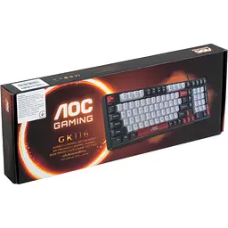 Клавіатура AOC GK116B LED USB UA Black (GK116B/97) - мініатюра 12