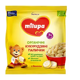 Палки кукурузные Milupa для детей от 7 месяцев с бананом органические 20 г