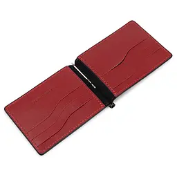 Шкіряний зажим для грошей GRANDE PELLE 12х8х0,7 см acs0018644 - мініатюра 3