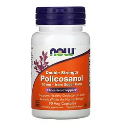 Полікозанол Double Strength Policosanol 20 mg 90 капс NOW vit0005102