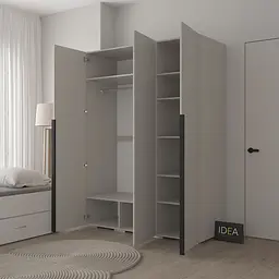 Шафа для одягу 3-дверна 150 см Idea Д-122 Кашемір - мініатюра 2
