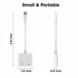 OTG-адаптер Sounce 2-в-1 для iPhone та iPad із підтримкою заряджання - мініатюра 2