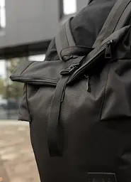Чоловічий рюкзак ролл Sambag RollTop KZN чорний тканевий 41 х 27 х 18 см (24300065m) - мініатюра 2
