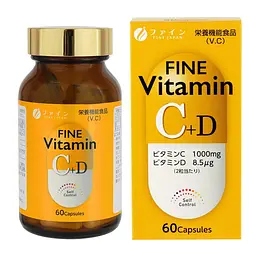Вітамін Fine Japan Vitamin C+D C+D 60 капсул