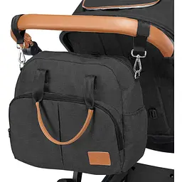 Коляска універсальна 3в1 Lionelo Amber Grey Graphite, графітова (LO-AMBER GREY GRAPHITE (3in1)) - мініатюра 12