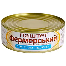 Паштет Фермерський з м'ясом індички 240 г - мініатюра 2