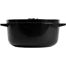 Каструля KitchenAid Cast Iron чавунна з кришкою 26 см 5.2 л чорна (CC006061-001) - мініатюра 2