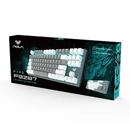 Клавіатура F3287 KRGD Blue EN/UA White/Grey, USB, кабель 1.6 м, 359 х 128.6 х 37.1 мм Aula teh0028289 - мініатюра 5