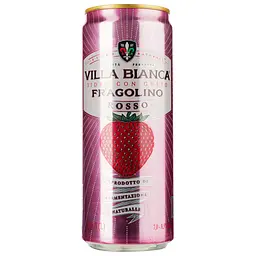 Сидр Villa Bianca Fragolino Rosso, 7-8,5%, з/б, 0,33 л