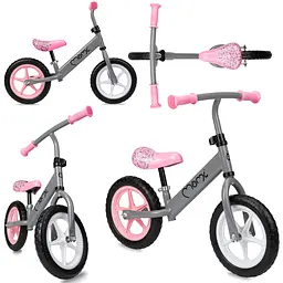 Біговел MoMi Fleet Grey / Pink - мініатюра 3
