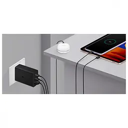 Зарядний пристрій Samsung 65W Power Adapter Trio w/o cable Black (EP-T6530NBEG) - мініатюра 8
