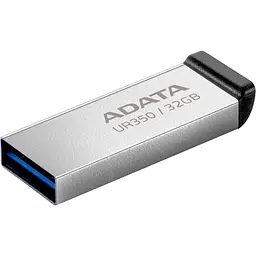 USB флеш накопичувач ADATA 32GB UR350 Silver-Black USB 3.2 (UR350-32G-RSR/BK) - мініатюра 2