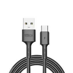 Кабель Brevia USB to Micro 2,4А 1 м, чорний box (51100BUMC1)