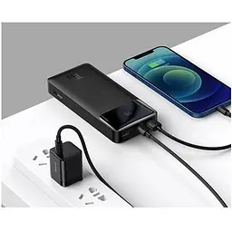 Універсальна батарея Baseus Bipow Digital Display 20000 mAh 15W (PPDML-J01) чорна - мініатюра 7