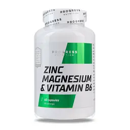 Стимулятор тестостерону Zinc Magnesium Vitamin B6, 60 капсул Progress Nutrition fit0012857 - мініатюра 1