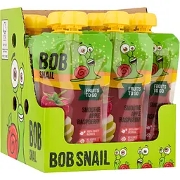 Дитяче пюре Bob Snail Равлик Боб Смузі Яблуко-Малина 200 г (4820219347026) - мініатюра 2