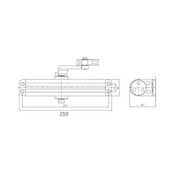 Дверний доводчик Dortec DT-516 Brown (63-00051) - мініатюра 4