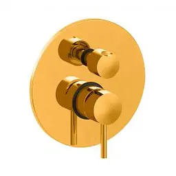 Змішувач для ванни/душу на 2 споживача Paffoni Light honey gold LIG018HG, Золотий