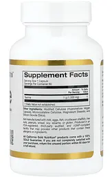 Амінокислота Таурин 1000 мг, California Gold Nutrition, 60 веганських капсул - мініатюра 2