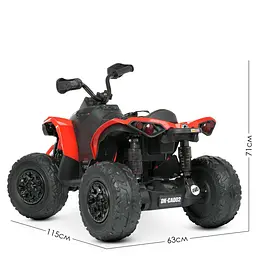 Дитячий електромобіль-квадроцикл Bambi M 5001EBLR-3 Червоний - мініатюра 6