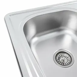 Кухонна мийка з нержавіючої сталі Platinum декор 7850D (0,8/180 мм), R, Decor - мініатюра 10