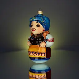 Ялинкова прикраса Різдвяні історії Кума Стефанія скло (4820001165609) - мініатюра 2