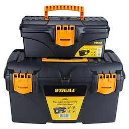 Набір ящиків для інструменту 2в1 Sigma 320×165×136мм, 432×250×238мм 7403871 - мініатюра 1