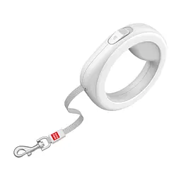 Повідець для собак WAUDOG R-leash світловідбиваюча стрічка XS-M до 40 кг 2.9 м білий (812715) - мініатюра 4
