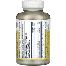 Дієтична добавка Solaray Calcium Bisglycinate with Vitamin D-3 1000 мг 120 вегетаріанських капсул - мініатюра 2