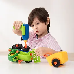 Конструктор Edu-Toys Трактор з інструментами (JS030) - мініатюра 7