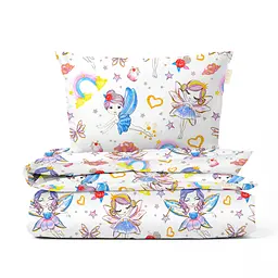Дитяча постіль Cosas Fairies CS1 без простирадла 110х140 см (FairiesLoveRainbow_140_2)