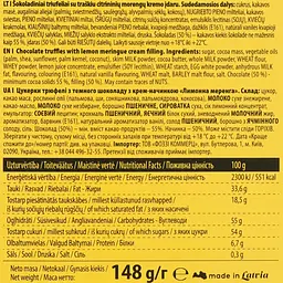 Цукерки Pure Chocolate трюфелі лимонна меренга 148 г (932189) - мініатюра 4