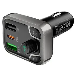Автозарядний з FM-модулятором BOROFONE bc38 Flash Energy 2 виходи USB + Type-C PD 20W