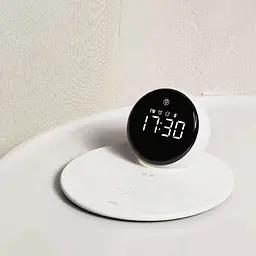БЗП Wi-W017 15W Wireless Charger+Digital Alarm+Bluetooth Speaker White Wiwu teh0029879 - мініатюра 7