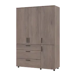 Шафа для одягу Doros Торн Кремона Канноло 3 ДСП/3Ш (штанга) 135х51.6х200 (44900477) - мініатюра 5