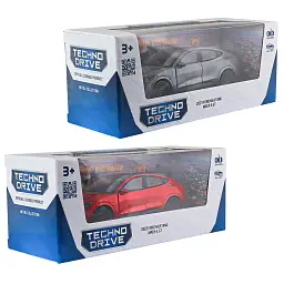Автомодель - FORD MUSTANG MACH-E GT 2023 (червоний, сріблясто-сірий) - мініатюра 6