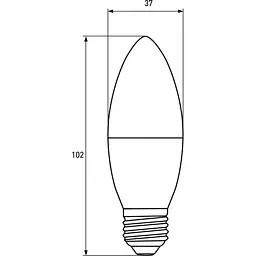 Світлодіодна лампа Eurolamp LED Ecological Series, CL 6W, E27, 3000K (LED-CL-06273(P)) - мініатюра 3