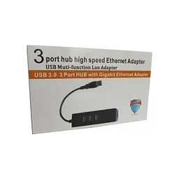 Концентратор Dynamode USB 3.0 Type-A - RJ45 Gigabit Lan, 3*USB 3.0 (USB3.0-Type-A-RJ45-HUB3) - мініатюра 4
