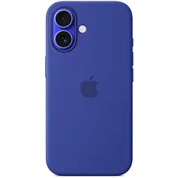 Силіконовий чохол CasePro Silicone Case with MagSafe Ultramarine для iPhone 16 - мініатюра 5