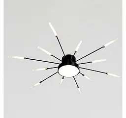 Світлодіодна люстра стельова Artlight 6472/12, 15 Вт, чорна - мініатюра 3